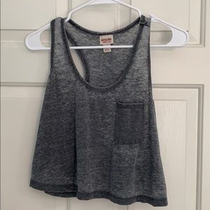 Mossimo cropped tank top with pocket! Size medium
